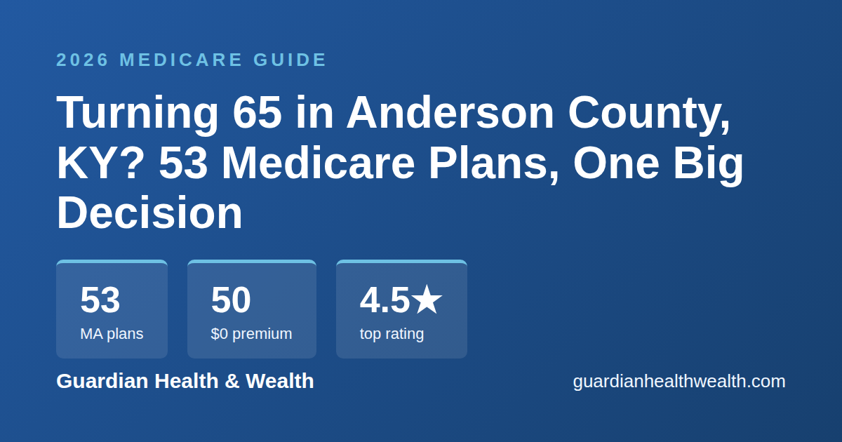 Turning 65 in Anderson County, KY? 53 Medicare Plans, One Big Decision (2026)