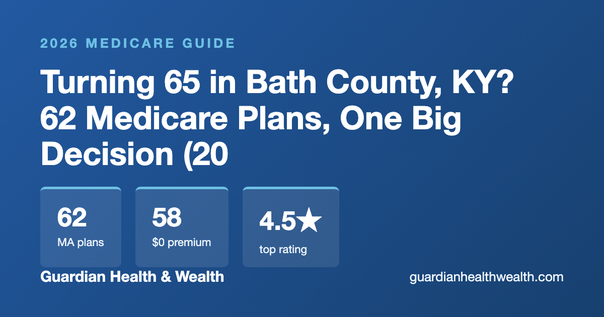 Turning 65 in Bath County, KY? 62 Medicare Plans, One Big Decision (2026)