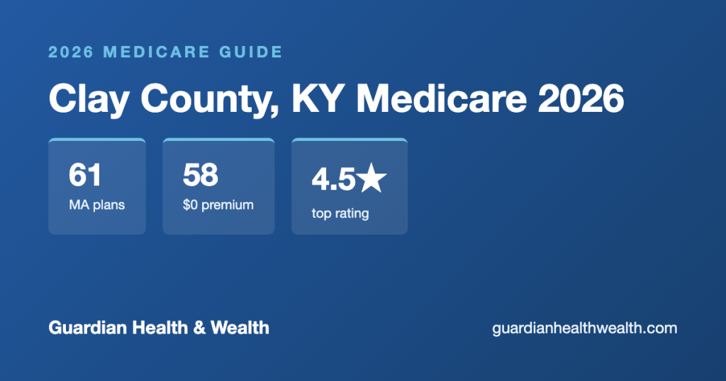Clay County, KY Medicare 2026: 61 Plans Compared — Costs, Ratings Deadlines