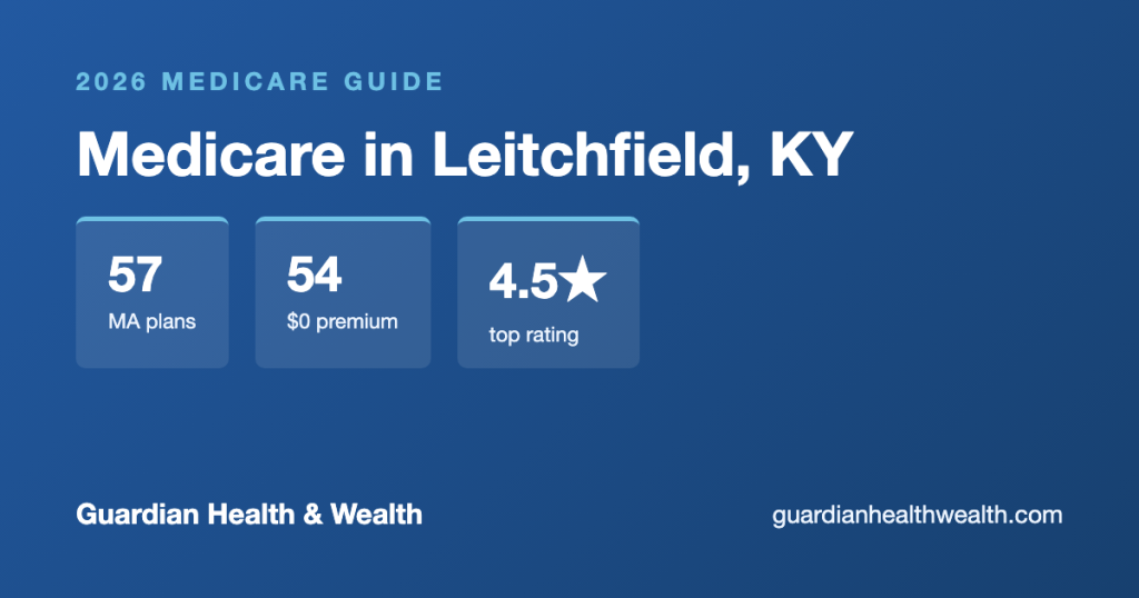 Medicare in Leitchfield, KY: 57 Plans, 54 With $0 Premiums — Your 2026 Guide