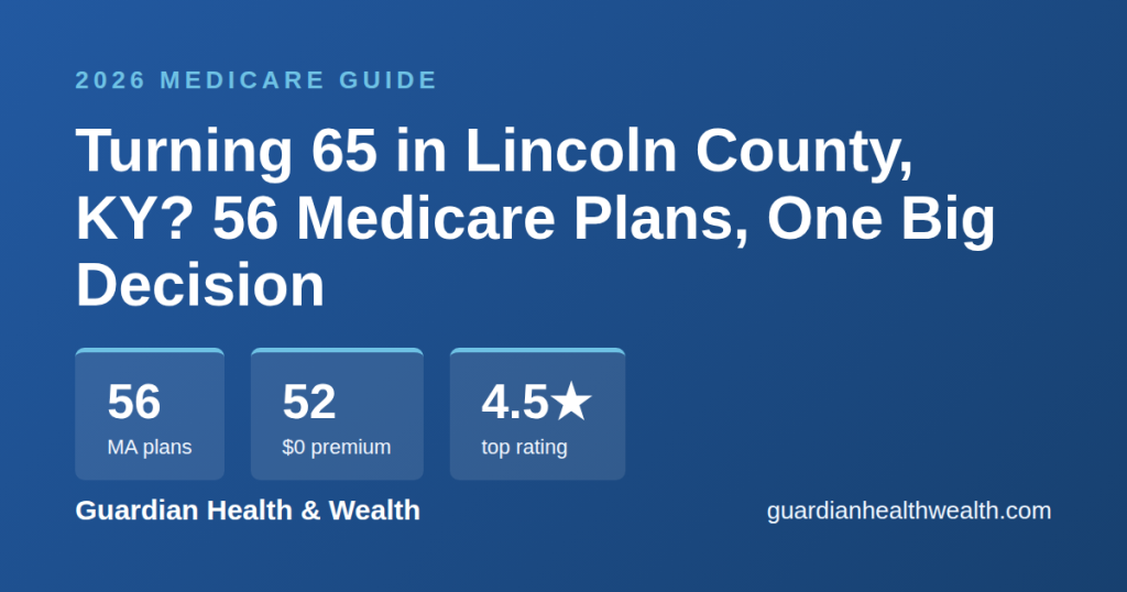 Turning 65 in Lincoln County, KY? 56 Medicare Plans, One Big Decision (2026)