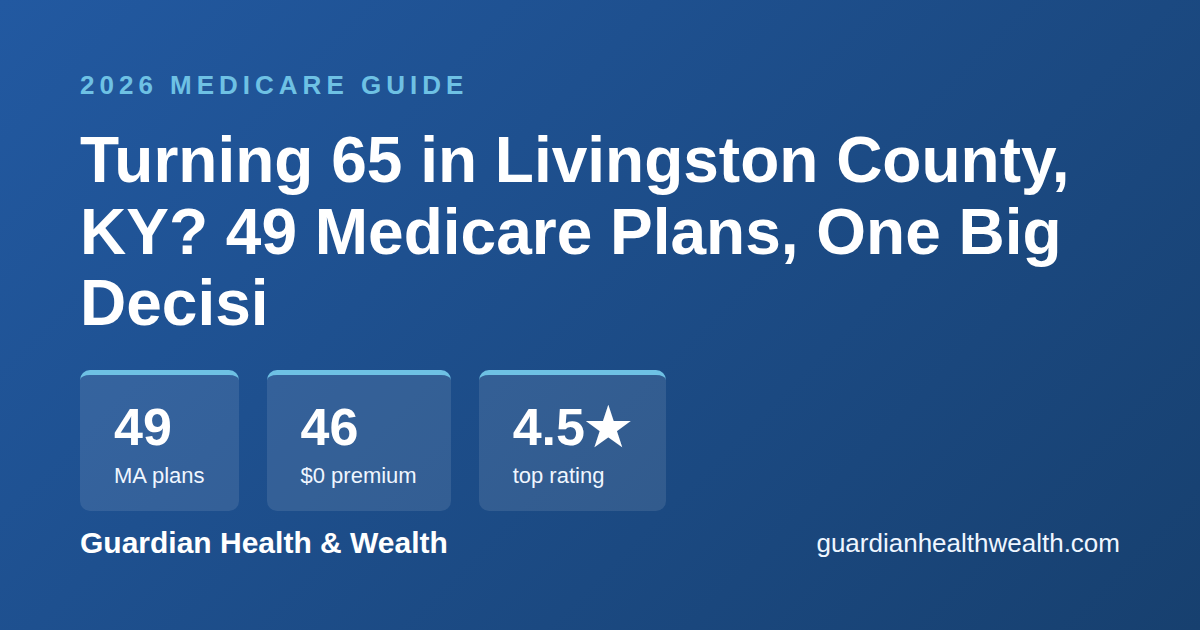 Turning 65 in Livingston County, KY? 49 Medicare Plans, One Big Decision (2026)