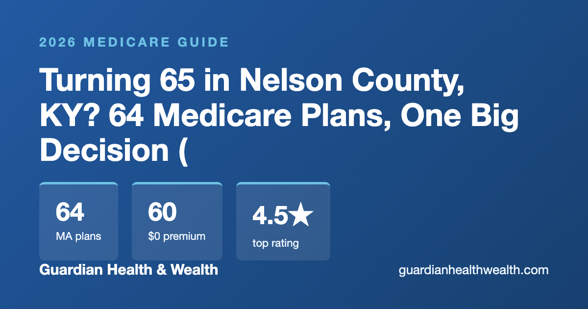 Turning 65 in Nelson County, KY? 64 Medicare Plans, One Big Decision (2026)