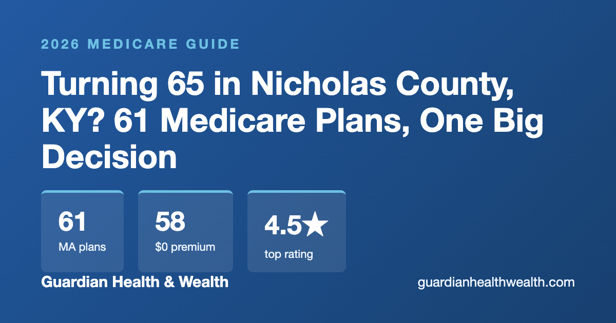 Turning 65 in Nicholas County, KY? 61 Medicare Plans, One Big Decision (2026)
