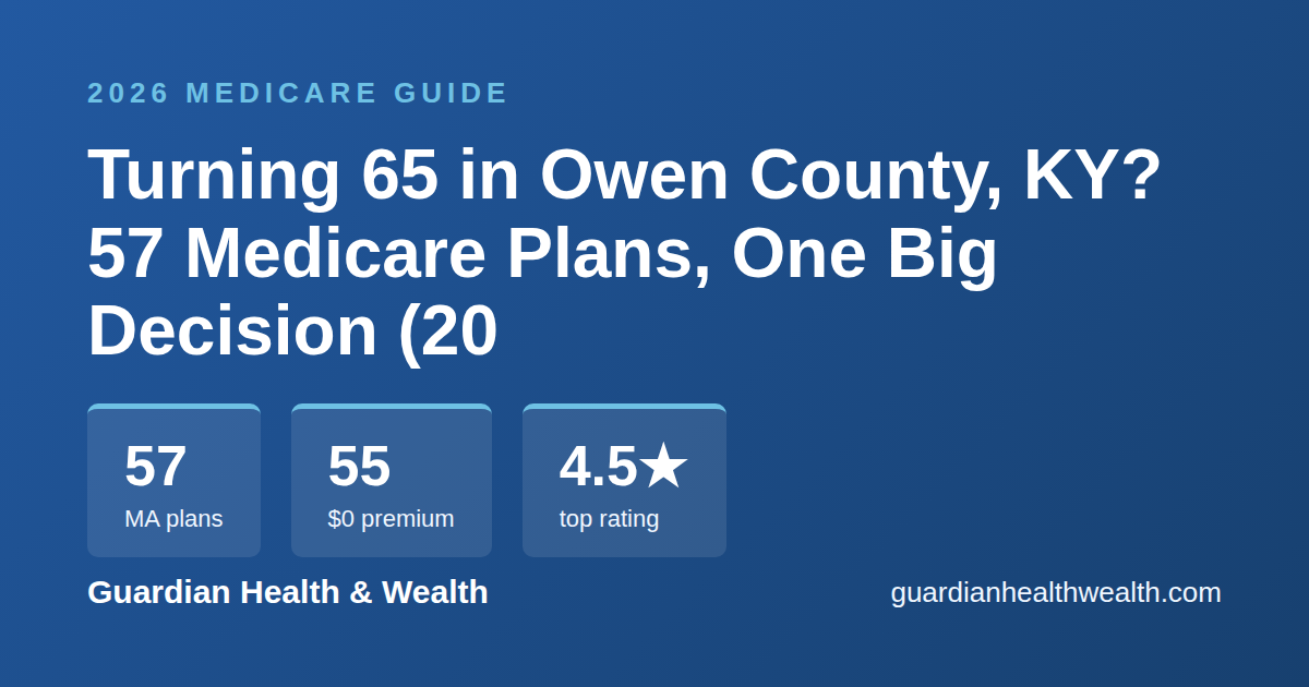 Turning 65 in Owen County, KY? 57 Medicare Plans, One Big Decision (2026)