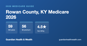 Rowan County, KY Medicare 2026: 59 Plans Compared — Costs, Ratings Deadlines