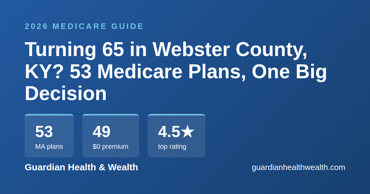 Turning 65 in Webster County, KY? 53 Medicare Plans, One Big Decision (2026)