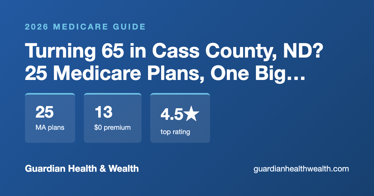 Turning 65 in Cass County, ND? 25 Medicare Plans, One Big Decision (2026)