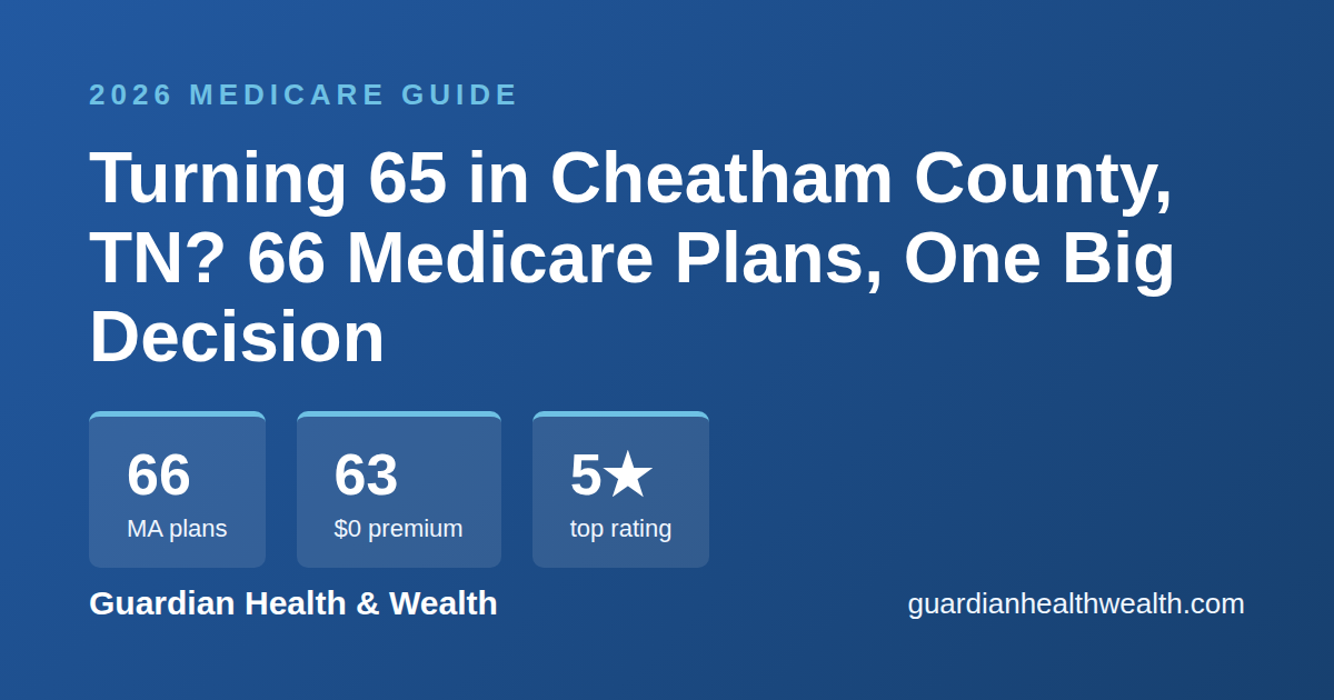 Turning 65 in Cheatham County, TN? 66 Medicare Plans, One Big Decision (2026)