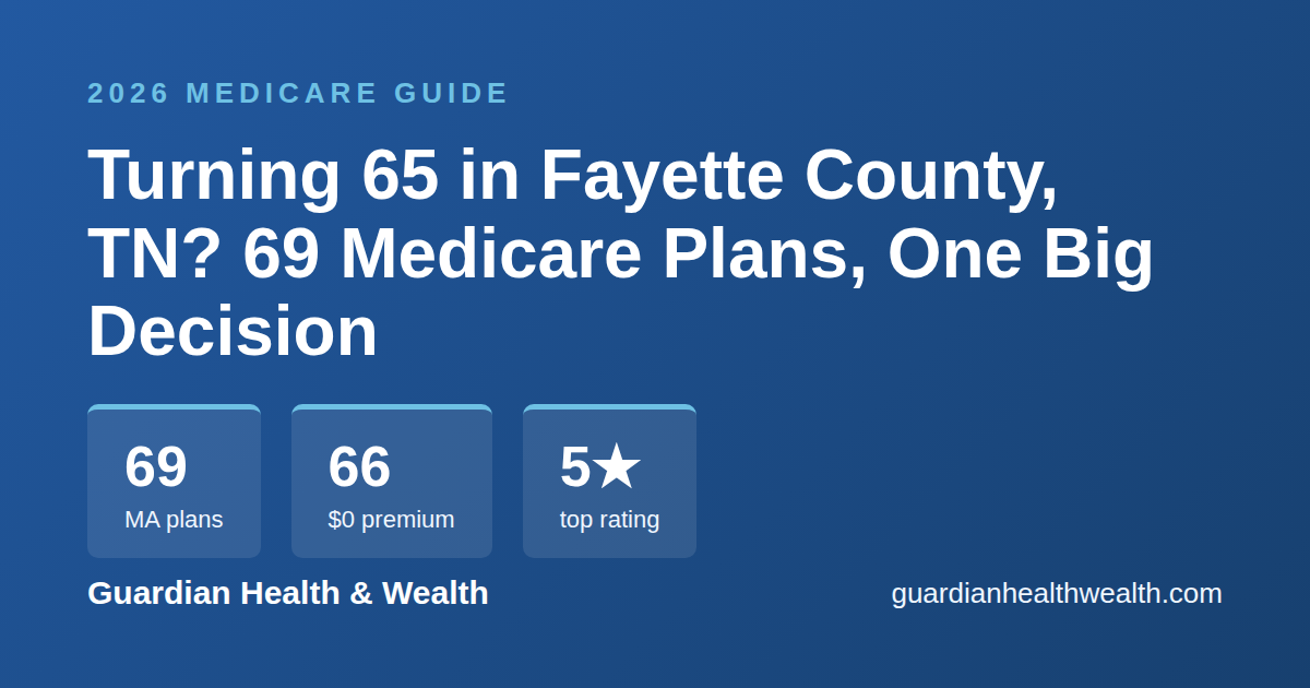 Turning 65 in Fayette County, TN? 69 Medicare Plans, One Big Decision (2026)
