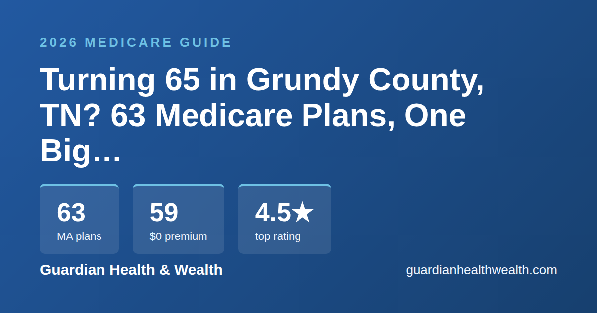 Turning 65 in Grundy County, TN? 63 Medicare Plans, One Big Decision (2026)