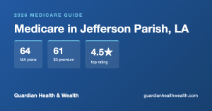 Medicare in Jefferson Parish, LA: 64 Plans, 61 With $0 Premiums (2026 Guide)