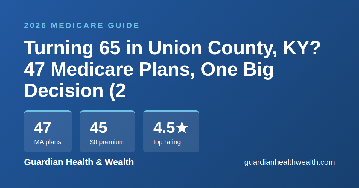 Turning 65 in Union County, KY? 47 Medicare Plans, One Big Decision (2026)