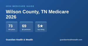 Wilson County, TN Medicare 2026: 73 Plans Compared — Costs, Ratings Deadlines