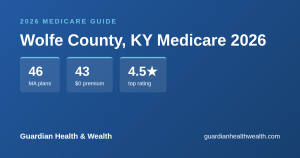 Wolfe County, KY Medicare 2026: 46 Plans Compared — Costs, Ratings Deadlines