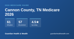 Cannon County, TN Medicare 2026: 61 Plans Compared — Costs, Ratings Deadlines
