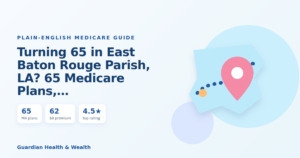 Illustrated guide: Turning 65 in East Baton Rouge Parish, LA? 65 Medicare Plans, One Big Decision (2026)