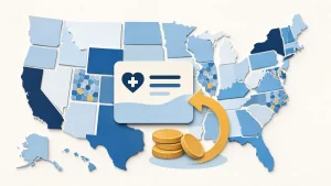 Illustration showing that Medicare give-back benefits vary by plan and location