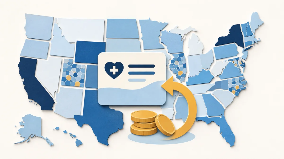 Illustration showing that Medicare give-back benefits vary by plan and location