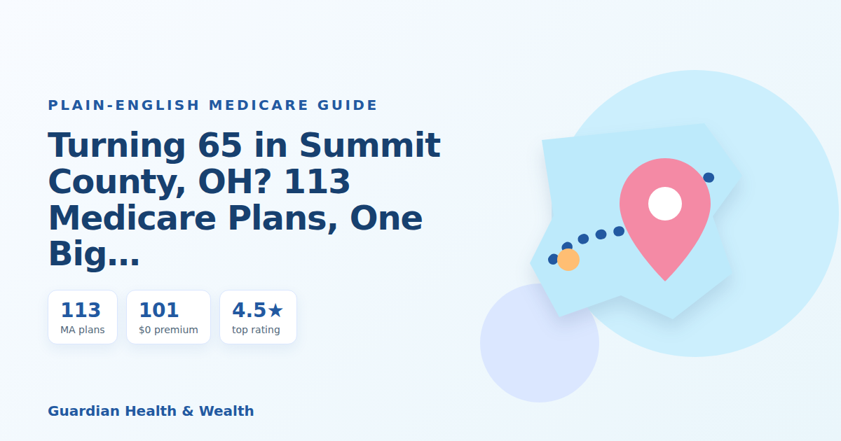 Illustrated guide: Turning 65 in Summit County, OH? 113 Medicare Plans, One Big Decision (2026)