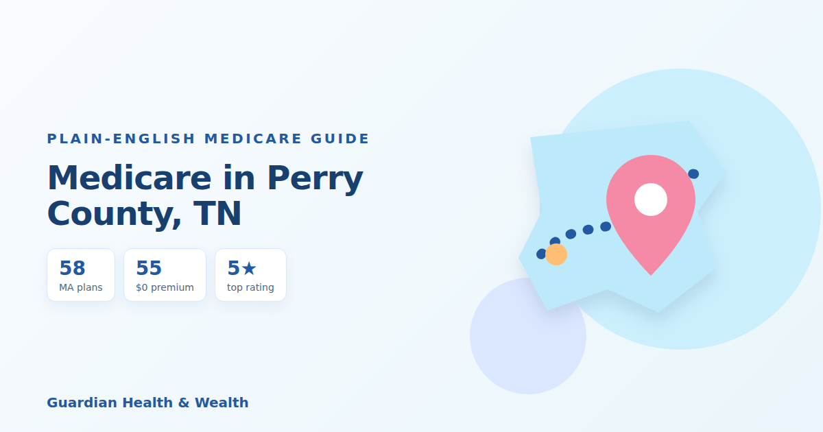 Illustrated guide: Medicare in Perry County, TN: 58 Plans, 55 With $0 Premiums (2026 Guide)